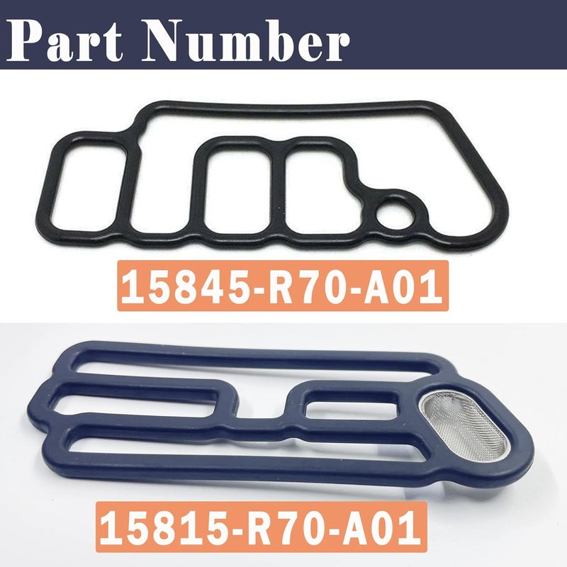 Danbojit Cylinder Head Solenoid Gasket Compatible with Honda Odyssey Vvt Gasket Compatible with Accord Pilot 15845R70A01 VTEC Gasket 15815-R70-A01 - Image 3